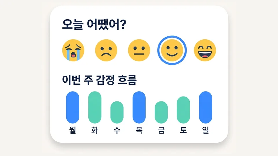 감정 웰니스 화면 예시